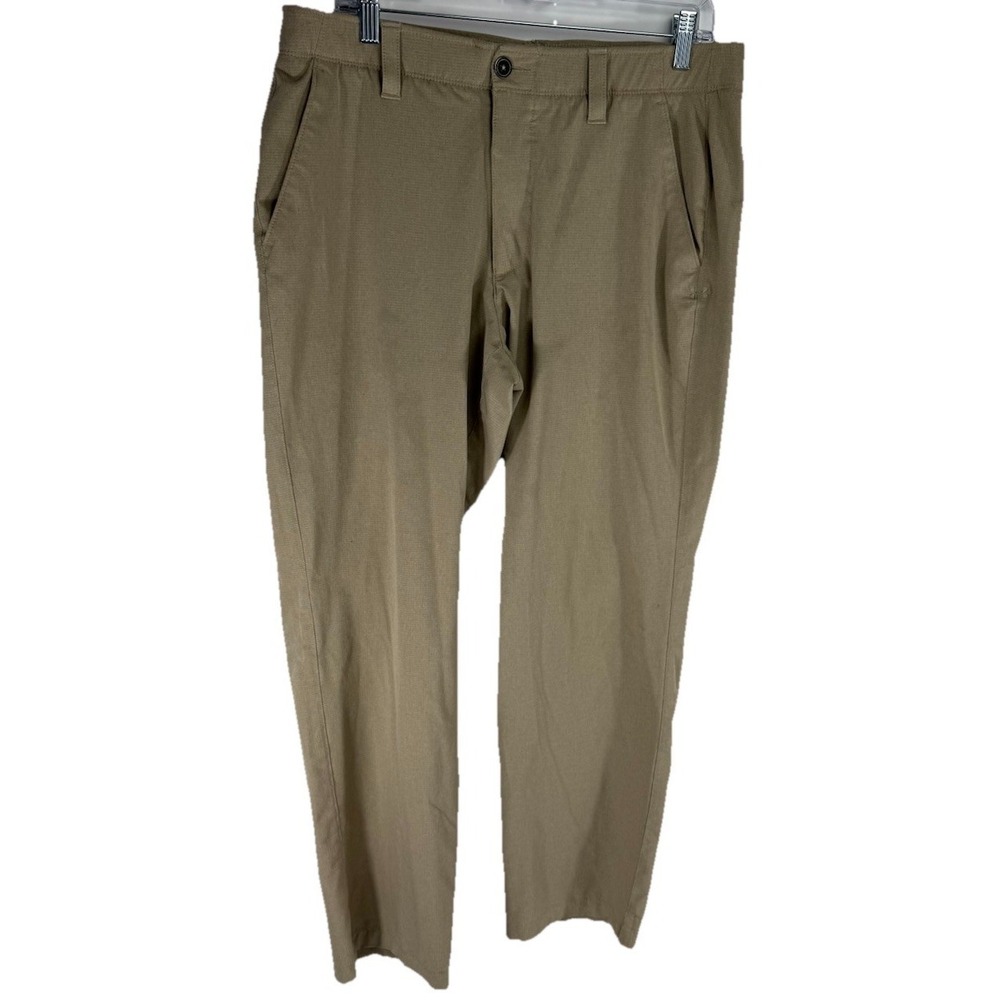 Vineyard Vines Men's Casual Khaki Cotton Blend Flat Front Pants 35x32
